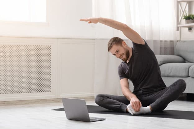 Man Doing Yoga 